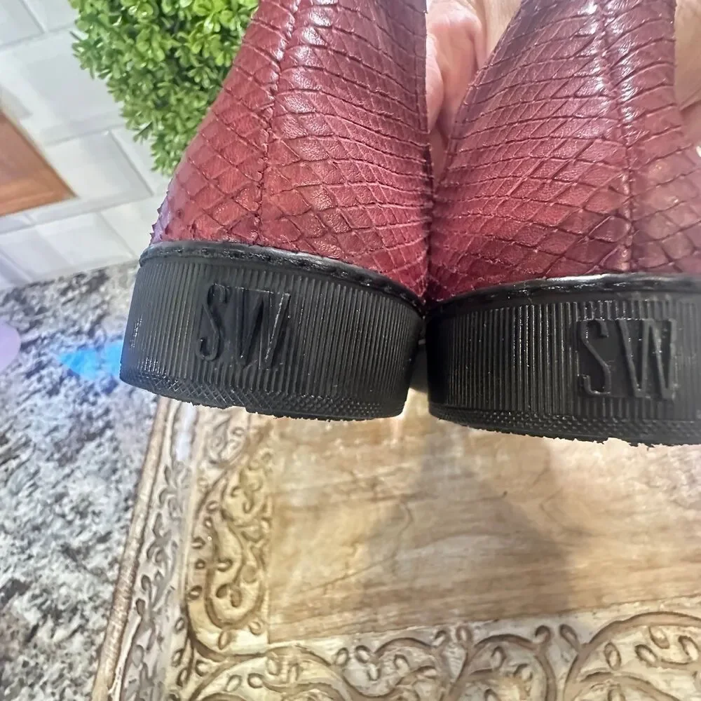 Stuart Weitzmam Leather Flats Size 7.5 - Picture 8 of 11